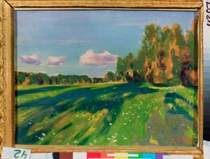 夏の勉強。 Arkadi（Arkady）Alexandrovich Rylov（1870-1939）による絵画、キャンバスに油彩 作： Arkadij Aleksandrovic Rylov