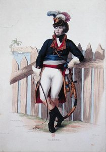 ジャン・バティスト・クレーベル（1753-1800）の肖像（E.Mennechet作「Le Plutarque francais」より、Cholletが彫ったもの）。 作： Armand (after) Guilleminot