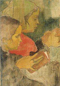 ミサに参加するブルトン農民の女性たち 作： Armand (attr.to) Seguin