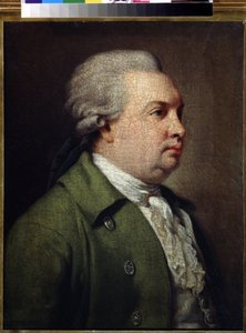 ""Portrait du Dramaturge russe Denis Ivanovich Fonvizine (1745-1792)"" (劇作家デニス・イヴァノヴィッチ・フォンヴィージンの肖像) Peinture d
