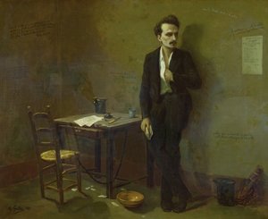 1871年、マサス刑務所のアンリロシュフォール（1831〜1913） 作： Armand Desire Gautier