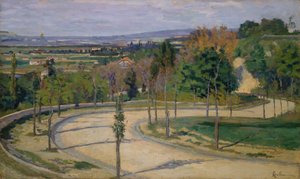 パリの周辺、1875年。 作： Armand Guillaumin