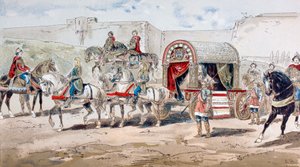 1886年の9世紀の馬車馬車 作： Armand Jean Heins