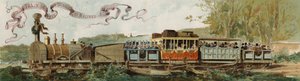 ブリュッセルからベルギーのメッヘレンへの最初の列車、1835年 作： Armand Jean Heins