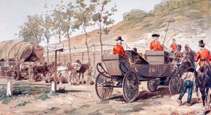 1830年、1886年頃のベルギーのレオポルド1世の王室馬車 作： Armand Jean Heins