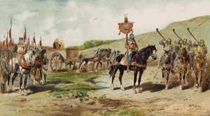 戦車とリタスの送風機、十字軍の時代、11世紀 作： Armand Jean Heins