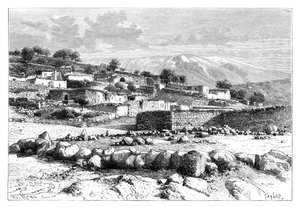 ヘルモン山、シリア、1895年。 作： Armand Kohl
