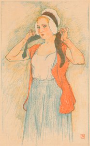 Armand Rassenfosse、c1898によるオートリトグラフ 作： Armand Rassenfosse