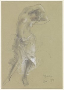 踊る半裸の女性 作： Armand Rassenfosse