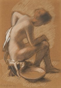 トイレの女性 トイレの女性、1917年。 作： Armand Rassenfosse