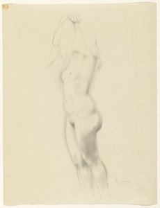 立っている女性のヌード 作： Armand Rassenfosse