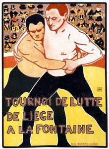 噴水でのリエージュ・トーナメント 作： Armand Rassenfosse