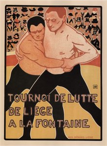 プロレストーナメント、リエージュ、1899 作： Armand Rassenfosse