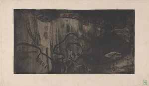 ブルターニュの装飾 - Bretonnes au Bord de la Mer (ブルトンの装飾 - 海辺のブルトンの女性) c.1894 (エッチング、アクアチント、シュガーリフト アクアチント) 作： Armand Séguin