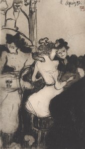 Le Bar (The Bar) 1893 (pehmeäpohjainen etsaus, akvatinta ja ruletti)