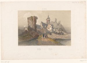 ヴィースバーデン近くのゾンネンベルクの眺め Sonnenberg près Wiesbaden (オブジェクトのタイトル) ライン川沿いの景色 (シリーズ タイトル) Le Rhin (オブジェクトのシリーズ タイトル) 作： Armand Theophile Cassagne