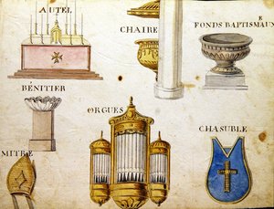 シャルル・プランテ・ファインアーツ社の「1814年のフランスのアルファベット・ブック」からの挿絵 作： Arnaud de Beauregard