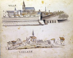 シャルル・プランテ・ファインアーツ社の「1814年のフランスのアルファベット・ブック」からの挿絵 作： Arnaud de Beauregard