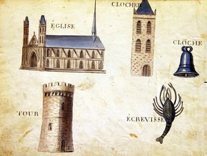 シャルル・プランテ・ファインアーツ社の「1814年のフランスのアルファベット・ブック」からの挿絵 作： Arnaud de Beauregard