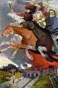 戦争の寓意 1910年頃（絵葉書） 作： Arnold Böcklin