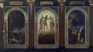 フェルトゥル・ルクス・イン・テネブラス（ヴロツワフのシレジア美術館のための構想） 作： アーノルド・ベックリン