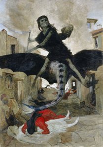 ドイツ語：Die Pest ペスト 作： アーノルド・ベックリン