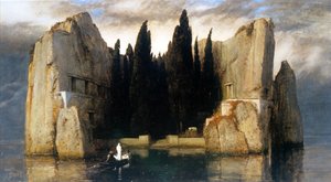 ドイツ語：Die Toteninsel 死者の島 作： アーノルド・ベックリン