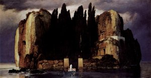 ドイツ語：Die Toteninsel 死者の島 作： アーノルド・ベックリン