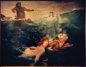 波のゲームで 作： Arnold Böcklin