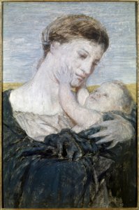 お母さんと子供 作： Arnold Böcklin