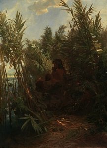 葦の中のパン（1856-1857）。 作： Arnold Böcklin