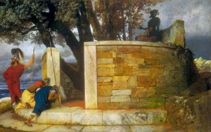 ヘラクレスの聖域、1884 年。 作： Arnold Böcklin