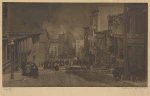 サンフランシスコ、1906年4月18日 作： Arnold Genthe