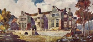 「Masycrugiau Manor、カーマーゼンシャー」、c1900、1905 作： Arnold Mitchell