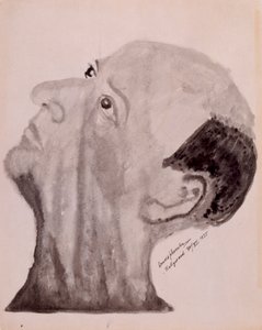 アーノルド・シェーンベルクの自画像 - ハリウッド 1923 作： Arnold Schoenberg
