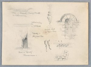 シュノンソーの建築スケッチ 作： Arnold William Brunner