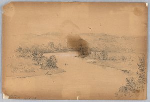 デラウェア川、ミルフォード、ペンシルベニア州 作： Arnold William Brunner