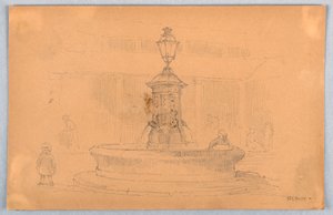 ヌヴェールの噴水 作： Arnold William Brunner