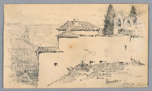 ガーデンウォール、グラナダ 作： Arnold William Brunner