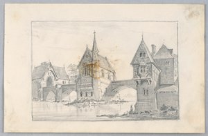 ドイツの町で 作： Arnold William Brunner