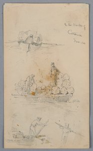 カターニアの港で 作： Arnold William Brunner