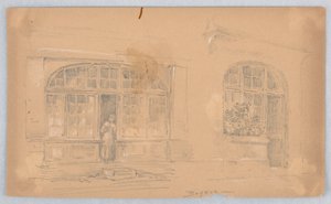バイユーでスケッチ 作： Arnold William Brunner