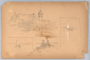 マールボロでのスケッチ 作： Arnold William Brunner