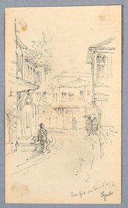 ストリートシーン 作： Arnold William Brunner