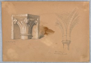 建築の細部に関する 2 つの研究 作： Arnold William Brunner