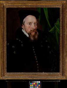 ウィリアム・セシル、バーリー卿（1520-1598）、1575年頃（パネルに油彩） 作： Arnold von (by or after) Brounckhorst