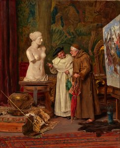 スタジオにて、1887年以前。 作： Arnoldo Tamburini