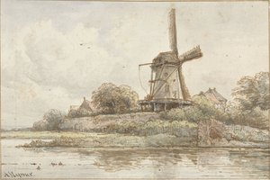城壁のミル 作： Arnoldus Johannes Eymer