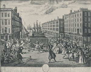 「ビリングスゲートのユーモア、1736年」、1920年 作： Arnoldus van Haecken