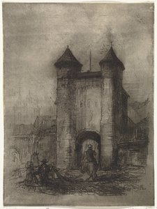 フィールド側から見たマーストリヒトのヘルフォールトの眺め Porte du Jaer (オブジェクトのタイトル)